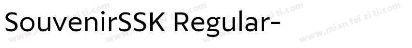 SouvenirSSK Regular字体转换